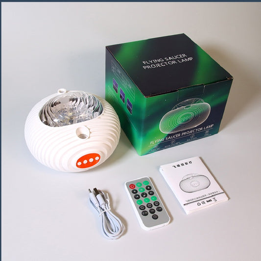 2023 New Double Effect Northern Lights Projector Lamp Milky Way Atmosphere Lamp Starry Sky Lamp White Noise Projector Lamp with Rometes