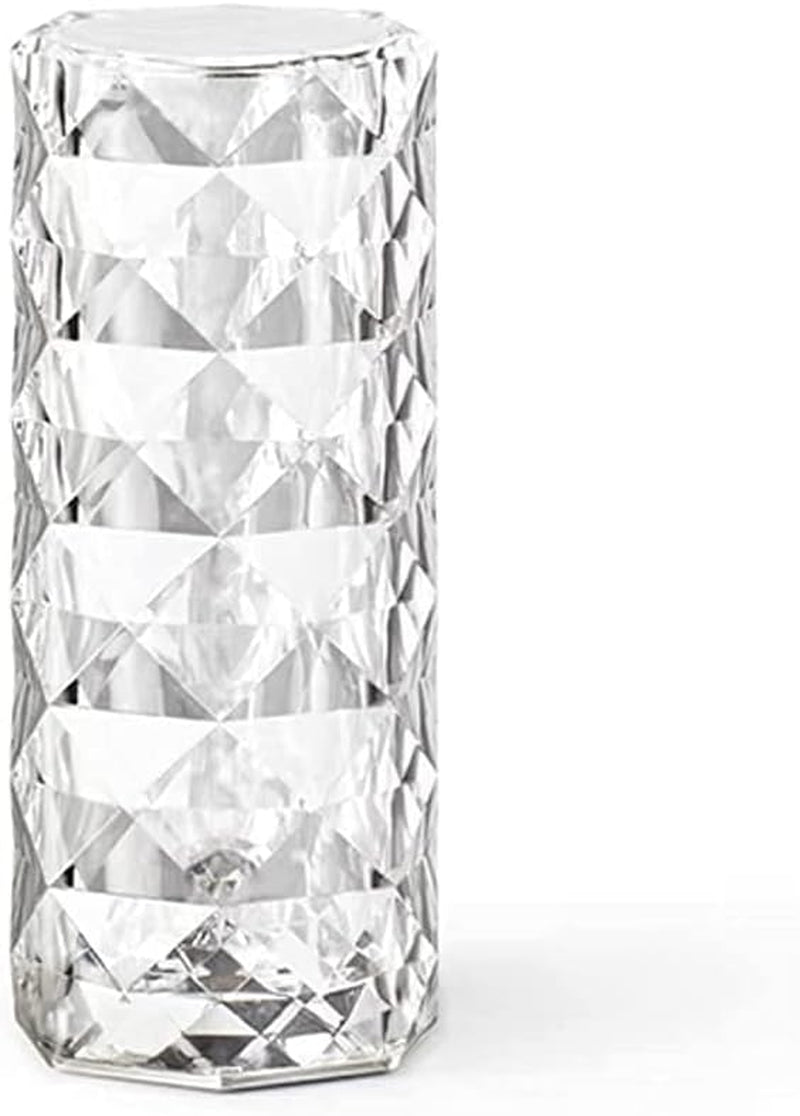 Diamond Touch Dimmable LED Desk Lamp Acrylic USB 3Colors Night Light Romantic Rose Visual Design Decorative Dining Room/Nightstand/Living/Bedroom/Office/Bar - Blind Box(Black-White-Yellow)